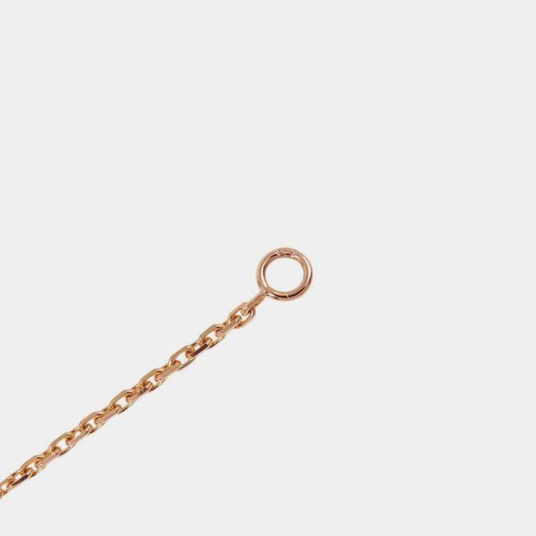 مملوكة مسبقًا Van Cleef & Arpels Perlee 18K Rose Gold Necklace Diamonds Pendant Necklace