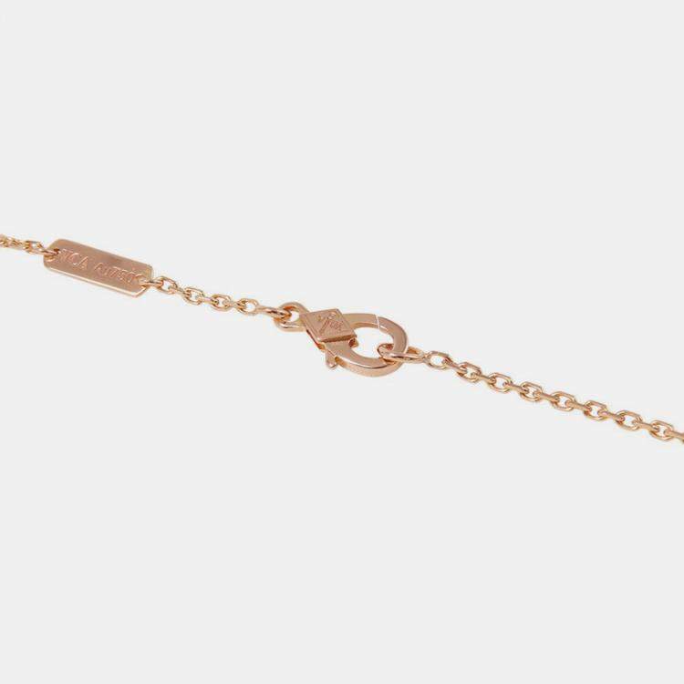 مملوكة مسبقًا Van Cleef & Arpels Perlee 18K Rose Gold Necklace Diamonds Pendant Necklace