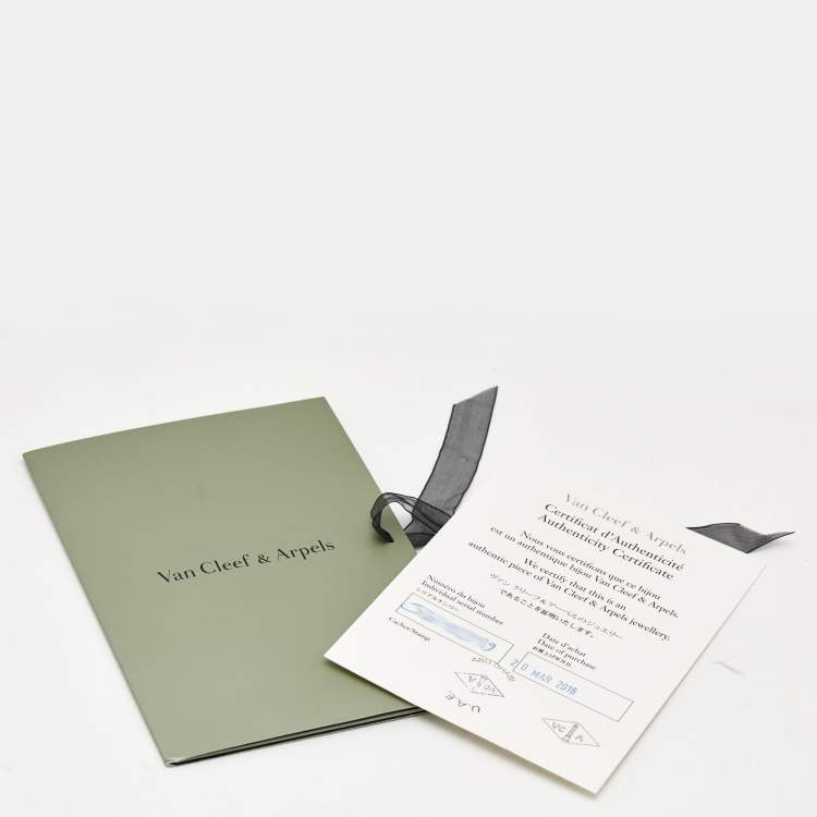 Pre Owned Van Cleef & Arpels Magic Alhambra Diamonds 18k White Gold Necklace