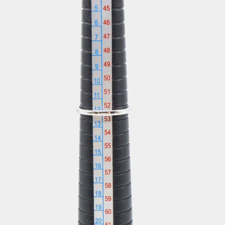 Pre Owned Van Cleef & Arpels Sweet Alhambra Diamond 18K White Gold Ring EU 53