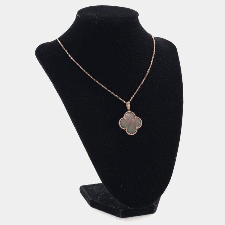 Pre Owned Van Cleef & Arpels Mother of Pearl Magic Alhambra Pendant