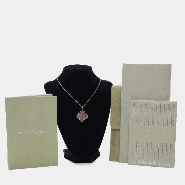 Pre Owned Van Cleef & Arpels Mother of Pearl Magic Alhambra Pendant