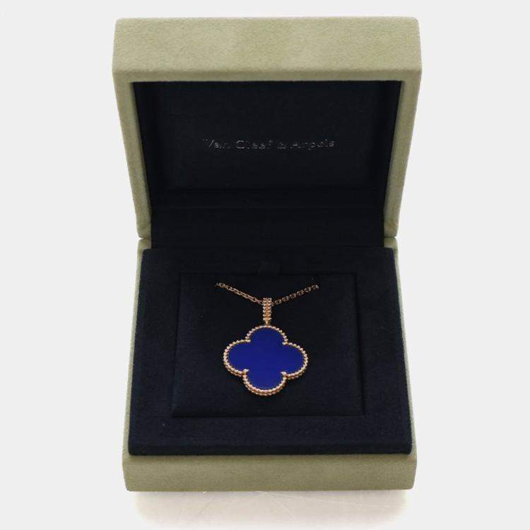 Pre Owned Van Cleef & Arpels Agate Magic Alhambra Necklace