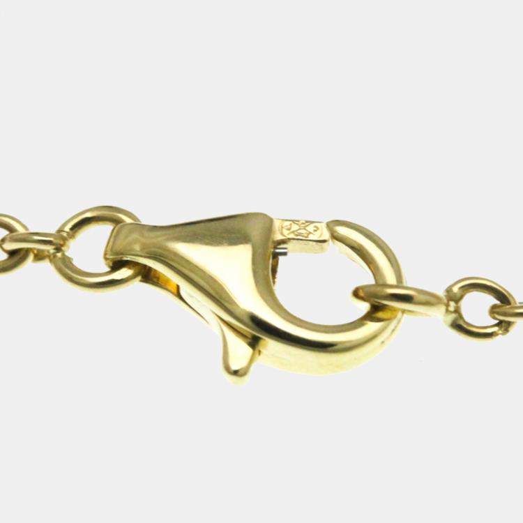 Pre Owned Van Cleef & Arpels Pure Alhambra 18K Yellow Gold Pendant Necklace