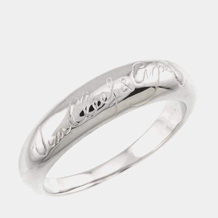 مملوكة مسبقًا Van Cleef & Arpels Senior Tulle Platinum Ring EU 58