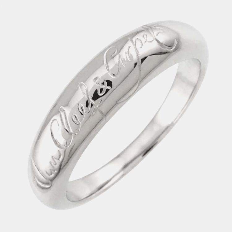 مملوكة مسبقًا Van Cleef & Arpels Senior Tulle Platinum Ring EU 58