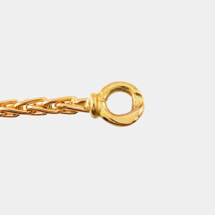 Pre Owned Van Cleef & Arpels Alhambra 18K Yellow Gold 1.51ct Diamond Necklace