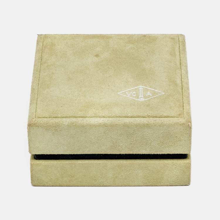 Pre Owned Van Cleef & Arpels Vintage Alhambra Onyx 18k Yellow Gold Necklace