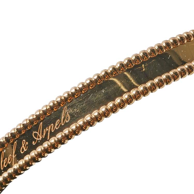 Pre Owned Van Cleef & Arpels Perlée Signature 18K Rose Gold Bracelet M