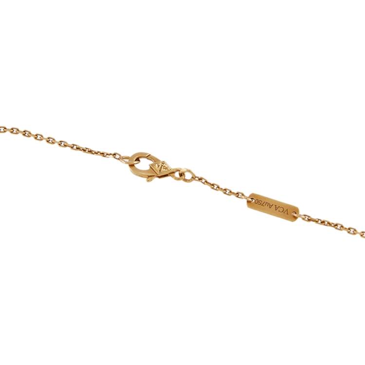 Pre Owned Van Cleef & Arpels Perlée couleurs Malachite 18K Yellow Gold Pendant Necklace 