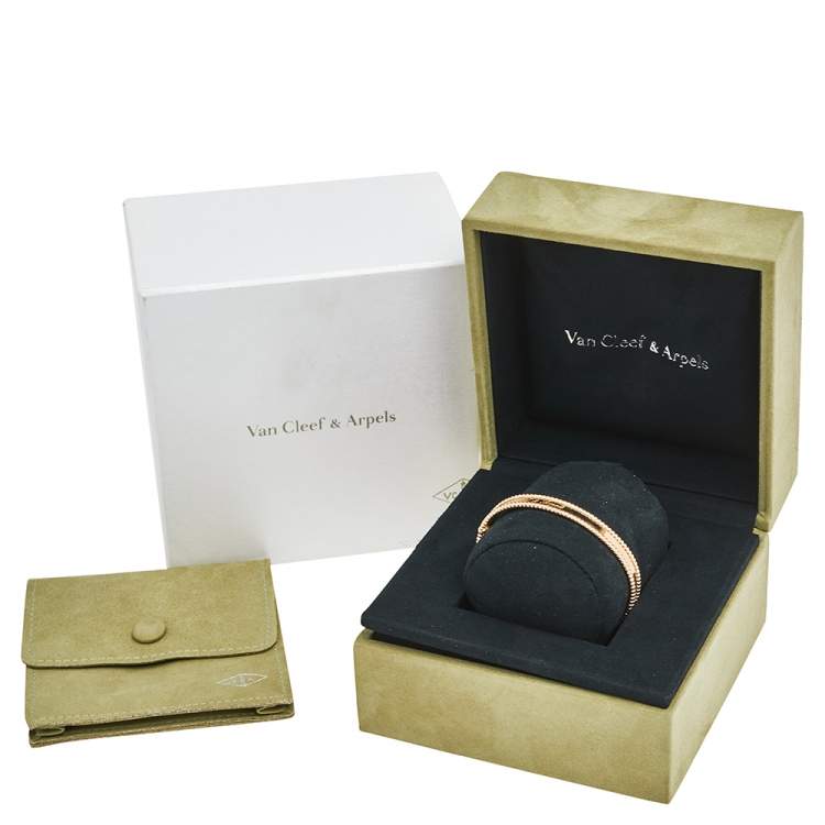 مملوكة مسبقًا Van Cleef & Arpel Perlee Signature 18K Rose Gold Bracelet