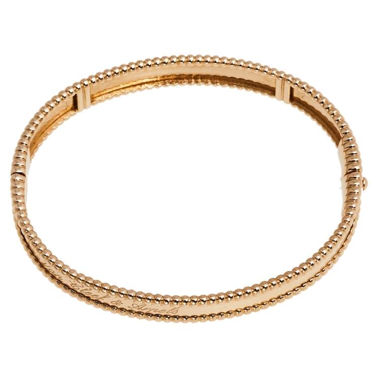 مملوكة مسبقًا Van Cleef & Arpel Perlee Signature 18K Rose Gold Bracelet