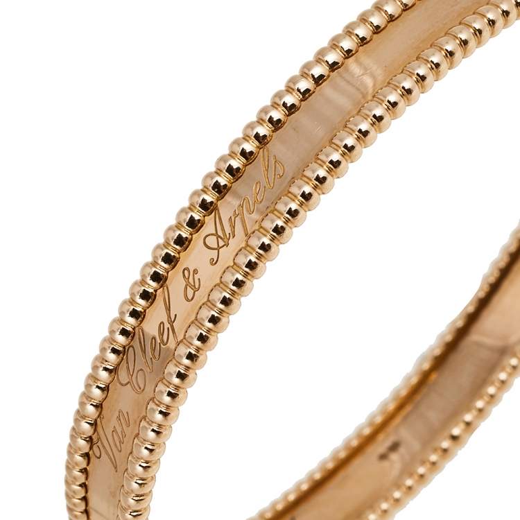 مملوكة مسبقًا Van Cleef & Arpel Perlee Signature 18K Rose Gold Bracelet