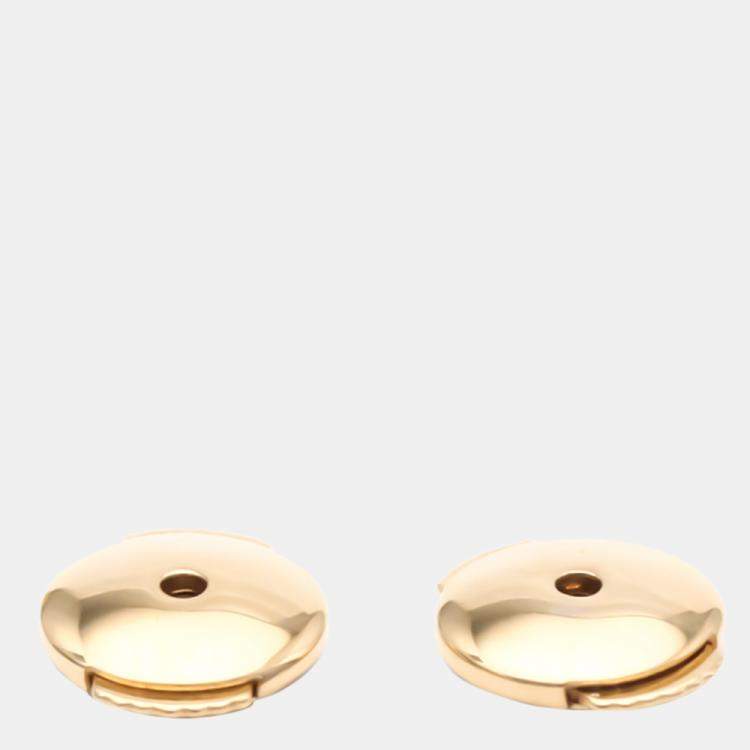 Pre Owned Van Cleef & Arpels Sweet Alhambra 18K Rose Gold Carnelian Earrings