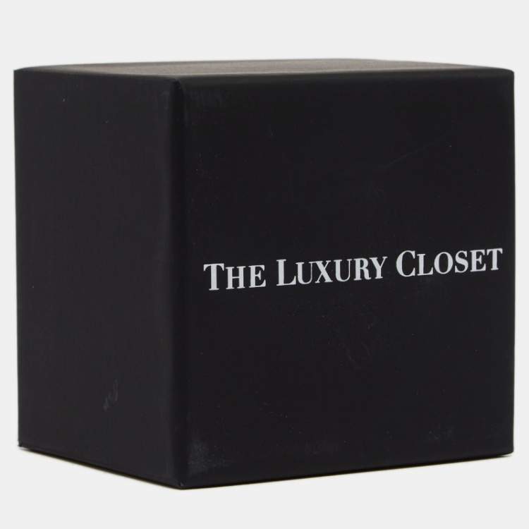 Pre Owned Van Cleef & Arpels Magic Alhambra Mother Of Pearl 18K Yellow Gold Ring Size 53