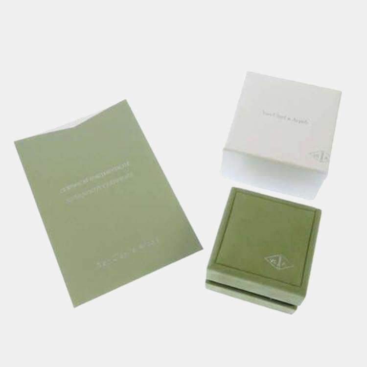 Pre Owned Van Cleef & Arpels Vintage Alhambra 18K Rose Gold Diamond Necklace