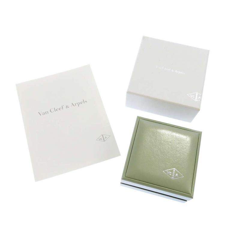 Pre Owned Van Cleef & Arpels Vintage Alhambra 18K Yellow Gold Mother of Pearl Earrings