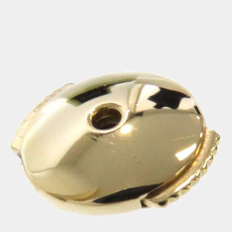 Pre Owned Van Cleef & Arpels Sweet Alhambra 18K Yellow Gold Mother Of Pearl Earrings