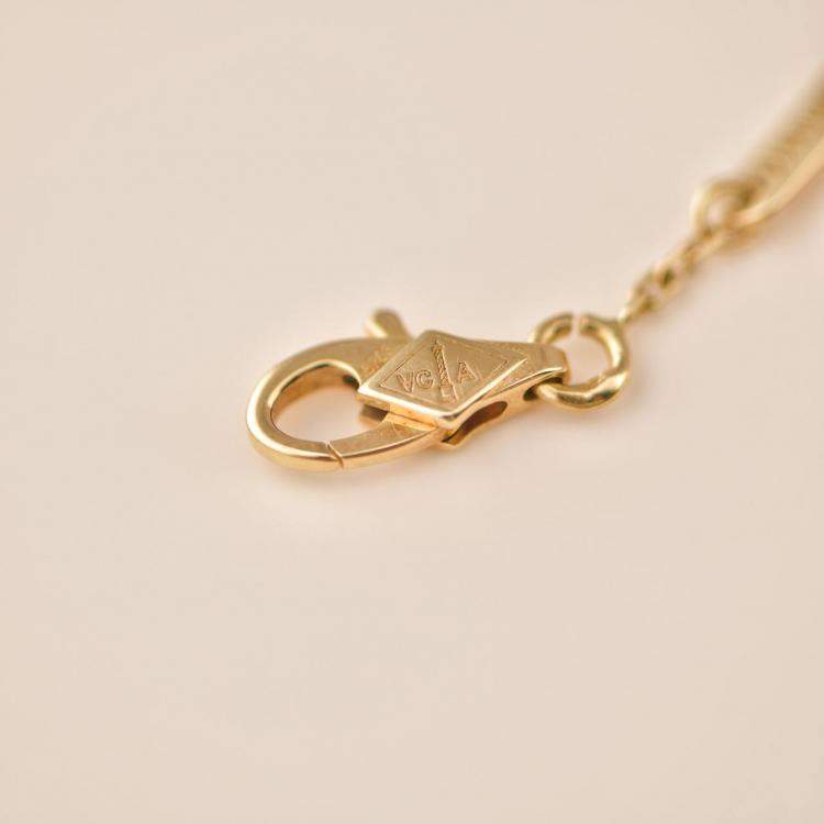 Pre Owned Van Cleef & Arpels Frivole Yellow Gold Diamond Frivole Bracelet