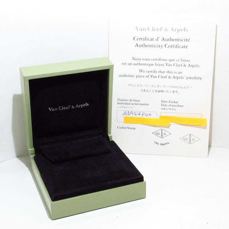 Pre Owned Van Cleef & Arpels Vintage Alhambra 18K Yellow Gold Mother of Pearl Earrings