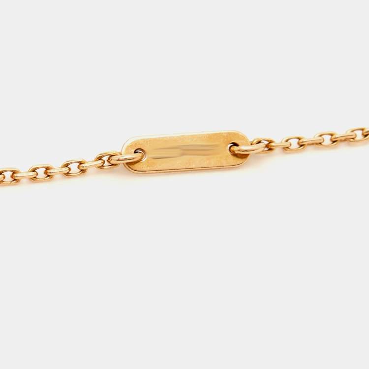 Pre Owned Van Cleef and Arpels Sweet Alhambra 18k Rose Gold Bracelet