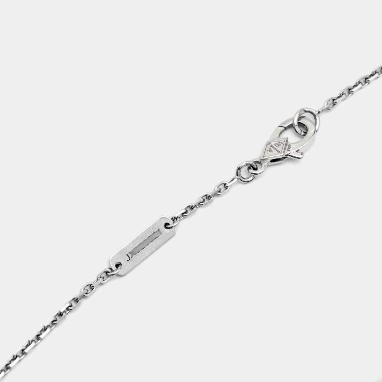 مملوكة مسبقًا Van Cleef & Arpels Butterfly Diamonds 18k White Gold Necklace