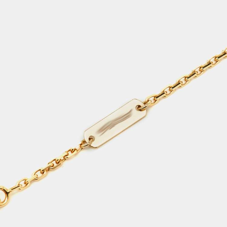 Pre Owned Van Cleef & Arpels Frivole Diamond 18K Yellow Gold Pendant Necklace