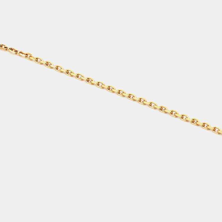 مملوكة مسبقًا Van Cleef & Arpels Vintage Alhambra Malachite 18k Yellow Gold Necklace