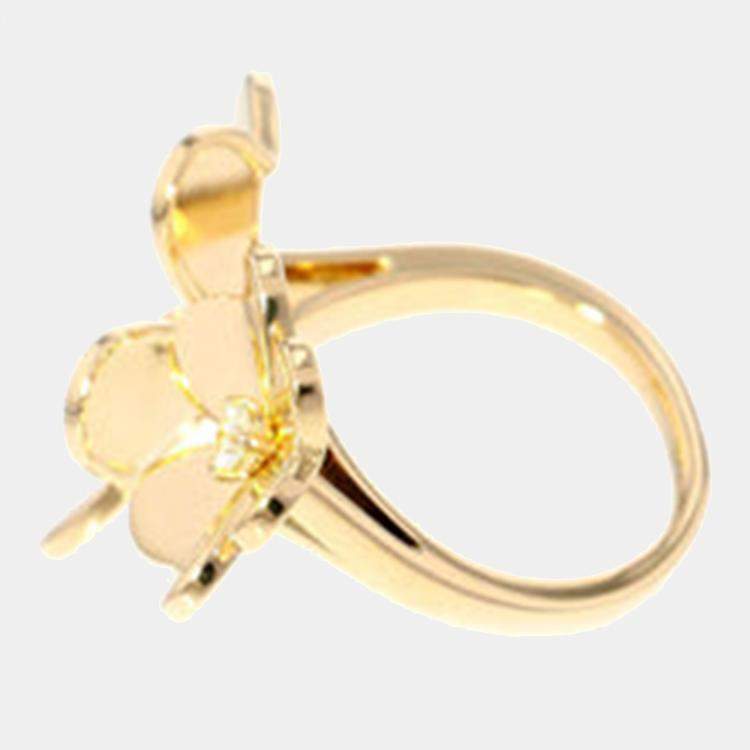 Frivole Between the Finger ring 18K yellow gold, Diamond - Van