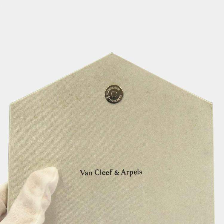 Pre Owned Van Cleef & Arpels 18K Yellow Gold Mother of Pearl Magic Alhambra 6 Motifs Necklace