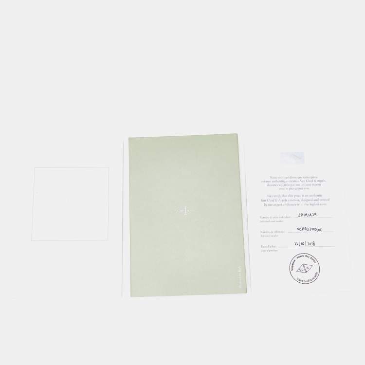 Pre Owned Van Cleef & Arpels Magic Alhambra Malachite 18k Yellow Gold Long Necklace 