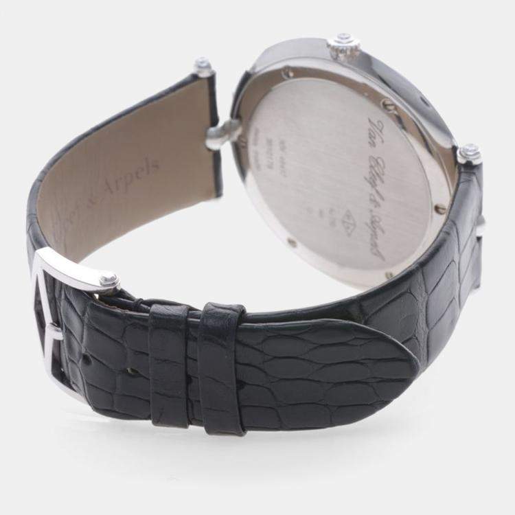 Pre Owned Van Cleef & Arpels Pierre Manual Winding White Gold Men's Wristwatch 42 mm