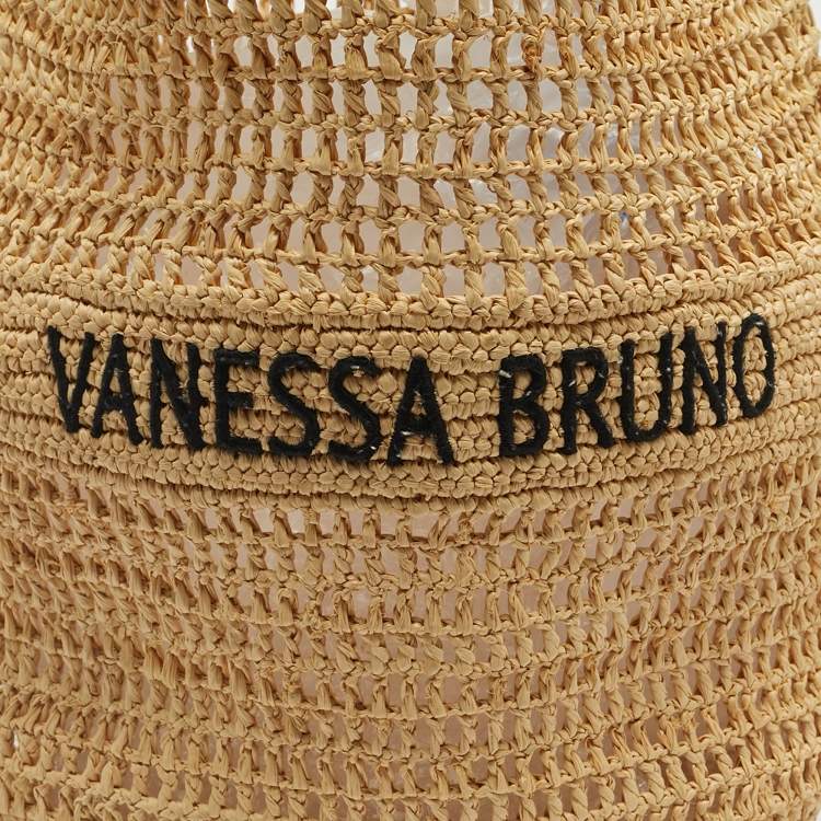 Pre Owned حقيبة فانيسا برونو هوبو لوجو رافيا بلون كريمي