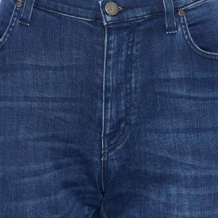 Pre Owned Versace Collection Blue Denim Slim Fit Jeans XL/Waist 32.5"