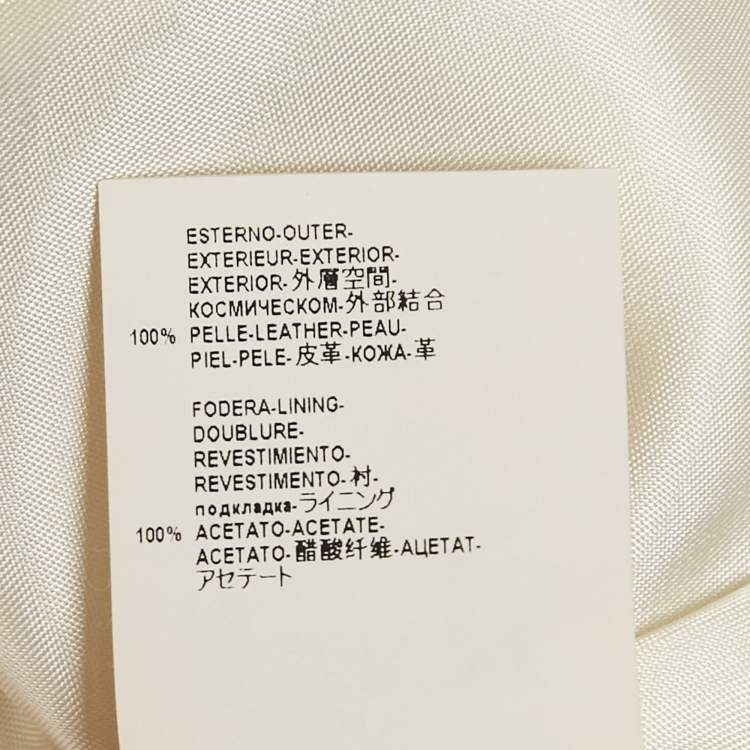 Pre Owned Versace Collection White Leather Sleeveless Mini Dress XS   