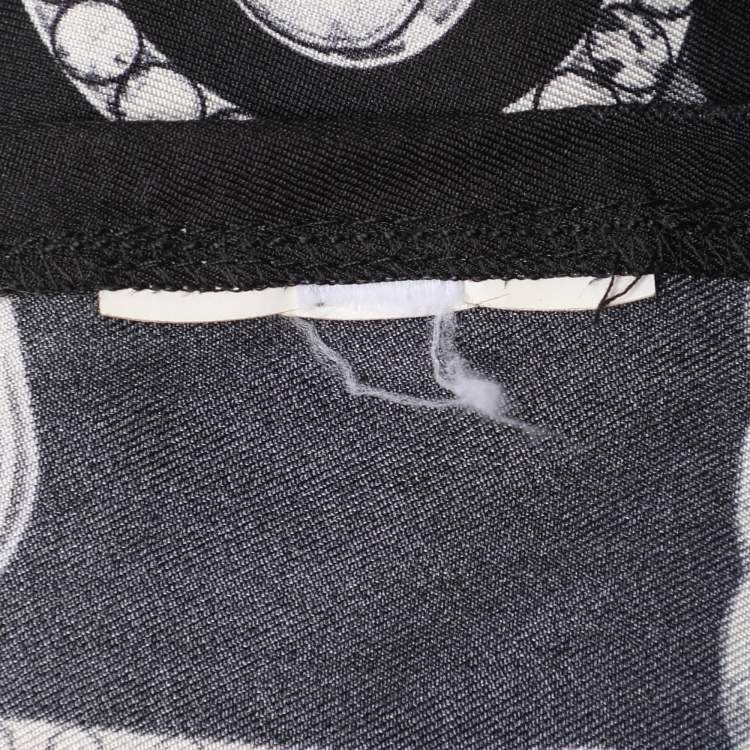 Pre Owned Versace Collection Multicolor Printed Silk Long Shirt XL