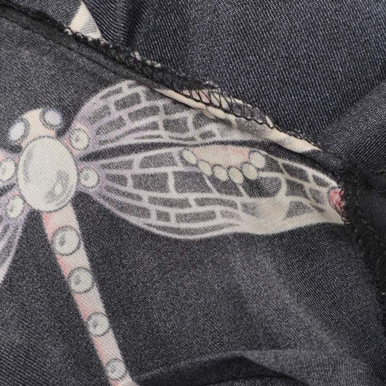 Pre Owned Versace Collection Multicolor Printed Silk Long Shirt XL