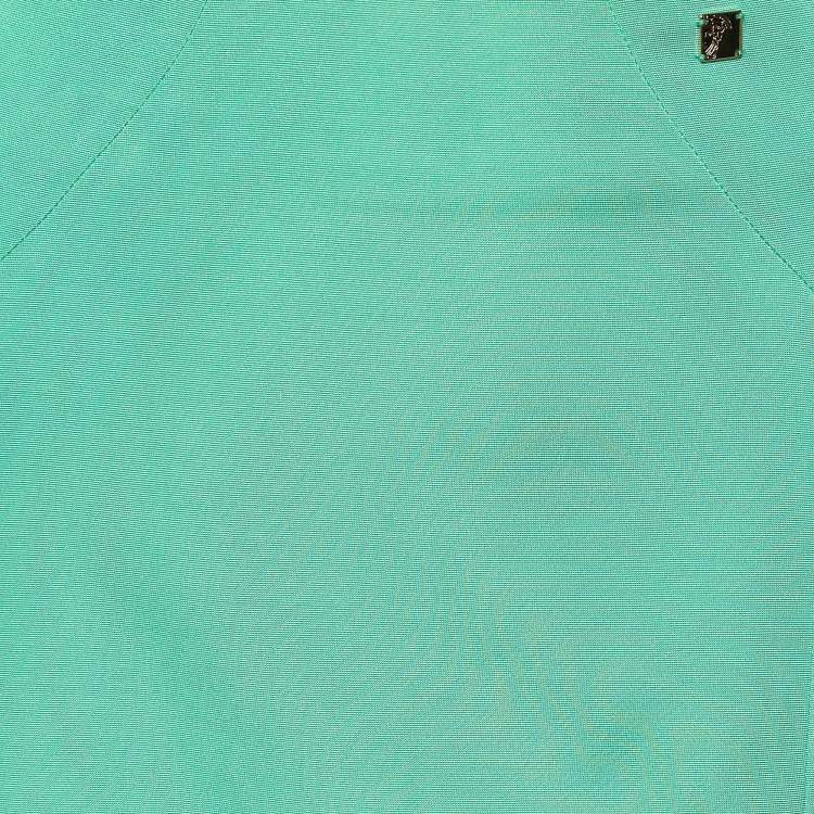 Pre Owned Versace Collection Green Stretch Crepe Pencil Skirt L