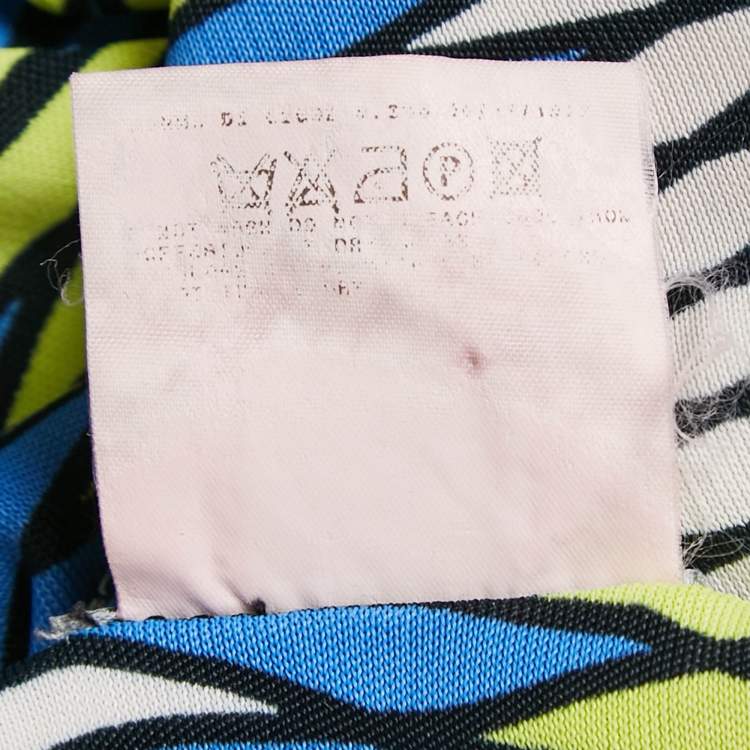 Pre Owned Versace Jeans Couture Multicolor Jersey Halter Neck Mini Dress M