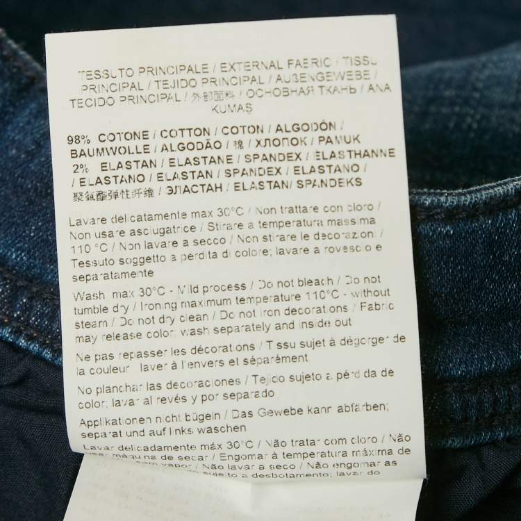 Pre Owned Versace Jeans Blue Washed Denim Jeans M Waist 30"