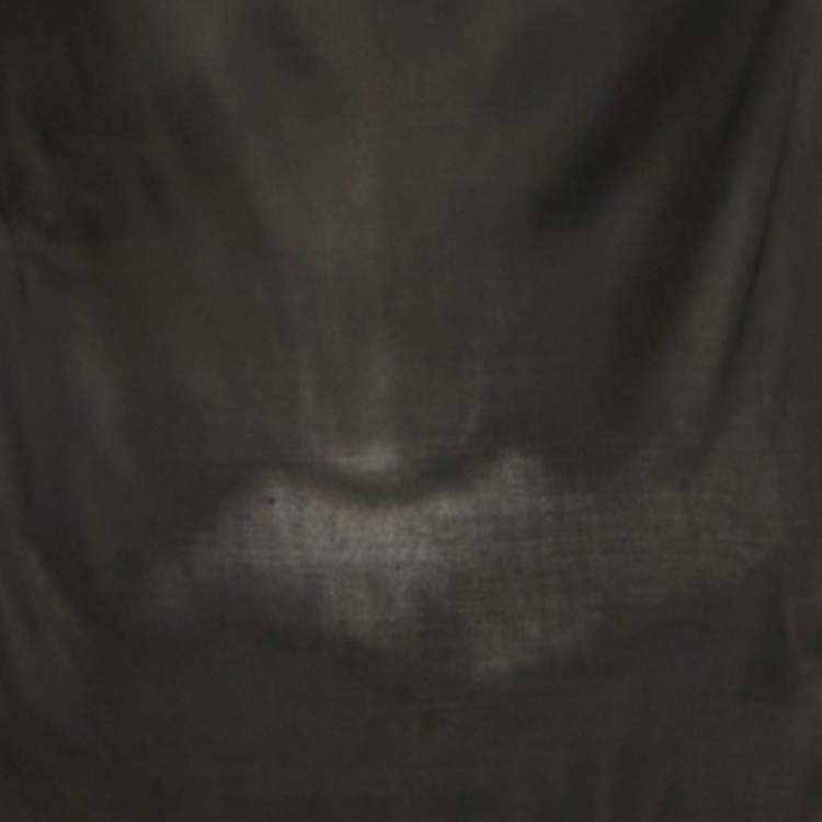 Pre Owned Versace Jeans Couture Black Jersey V-Neck Top S