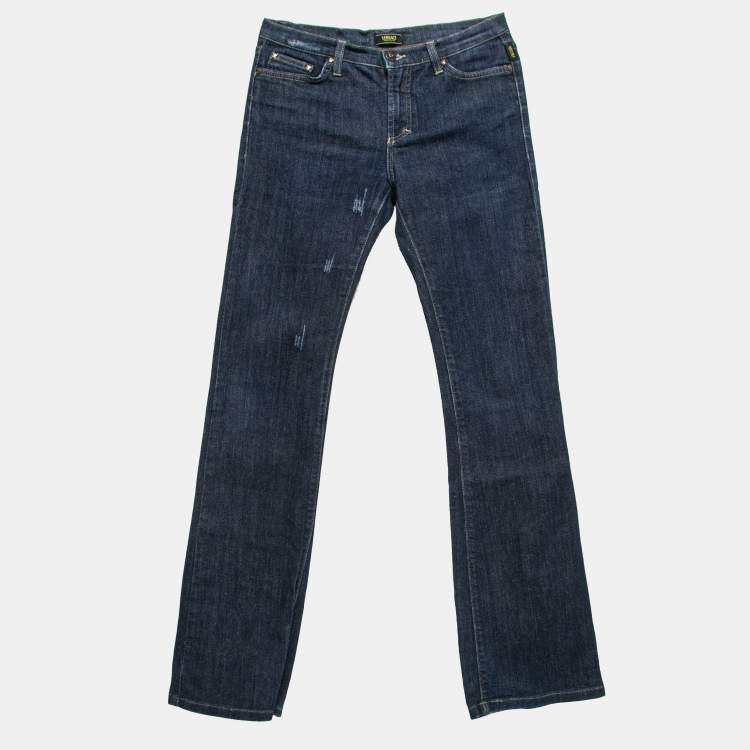 NEW! Chanel Denim Women’s Jeans Classic Decorative Pocket Back Authentic  Size 40