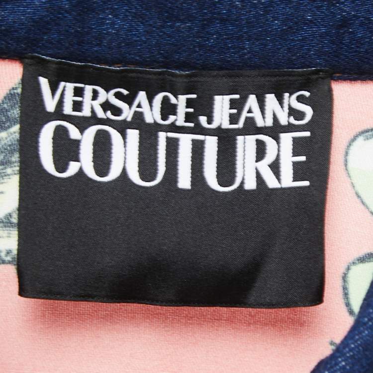 Pre Owned Versace Jeans Couture Multicolor Baroque Printed Viscose Shirt M