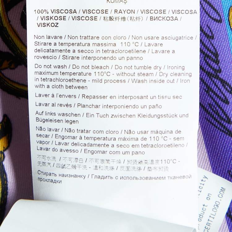 Pre Owned Versace Jeans Couture Blue Printed Shirt M