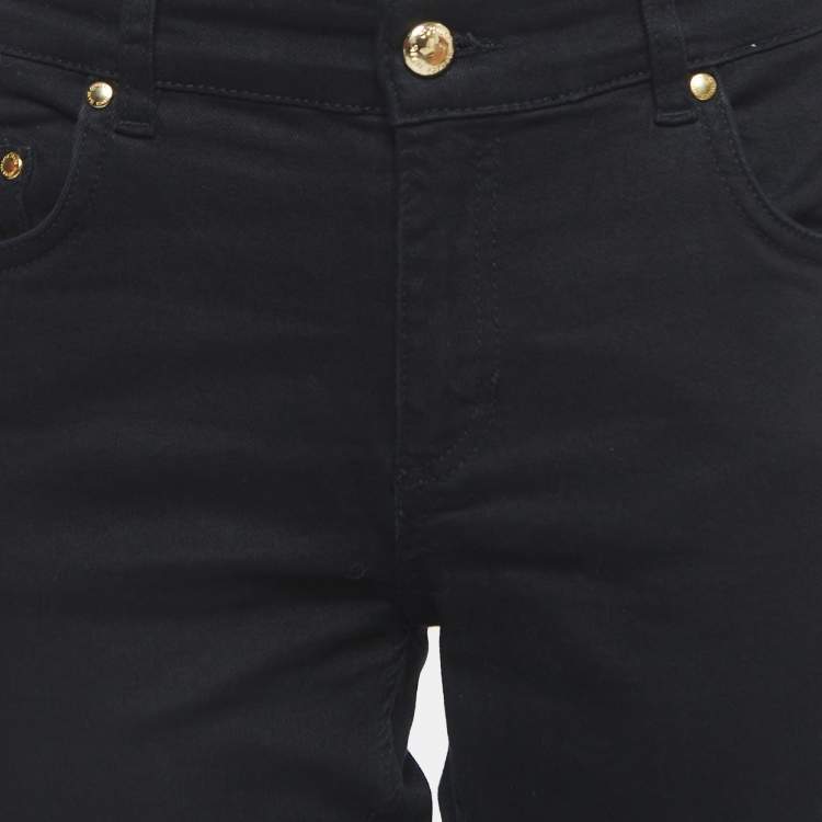 Pre Owned Versace Jeans Couture Black Denim Slim Fit Jeans M Waist 30"