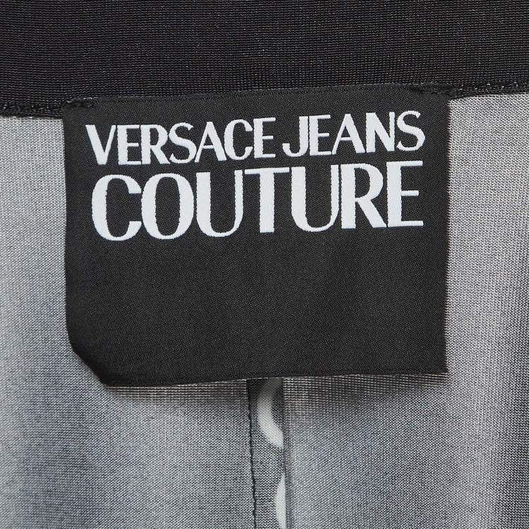 Pre Owned Versace Jeans Couture Black Chain Print Jersey Shirt S