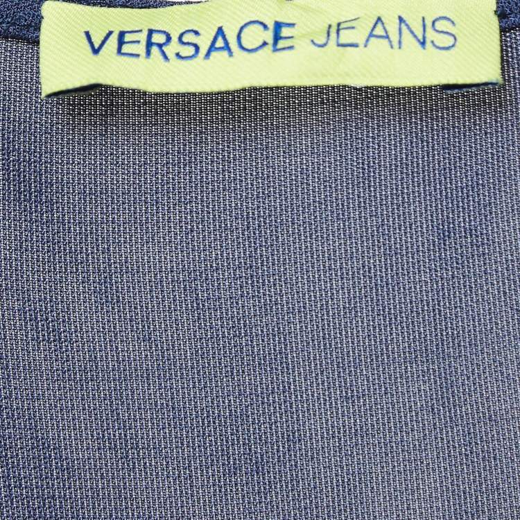 مملوكة مسبقًا Versace Jeans Navy Blue Jersey Mini Dress M 