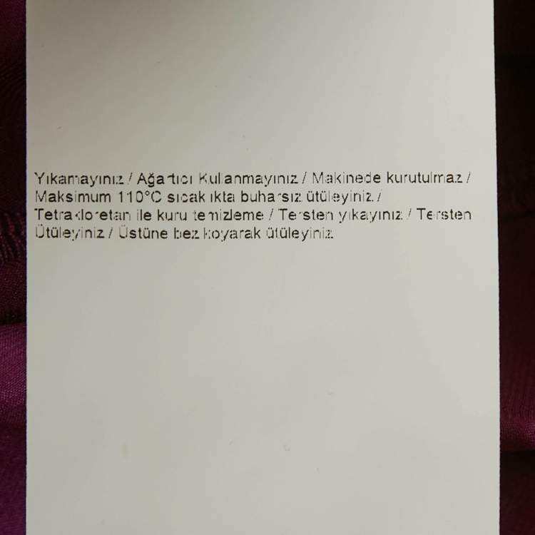 Pre Owned Versace Jeans Magenta Pink Silk Full Sleeve Shirt L