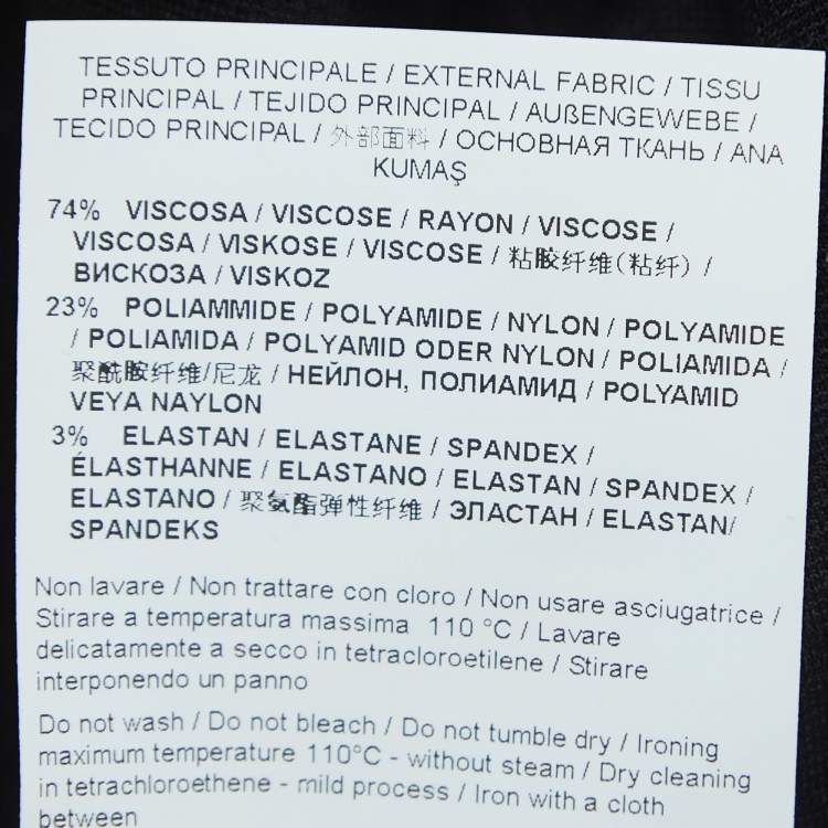 Pre Owned Versace Jeans Black Knit Shrug S