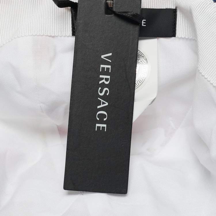 Pre Owned Versace White Printed Trésor de la Mer Cap